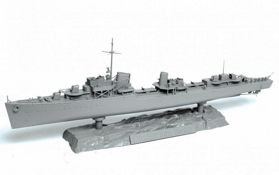 German Destroyer Z-17 Diether von Roeder (Zvezda 1:350) 