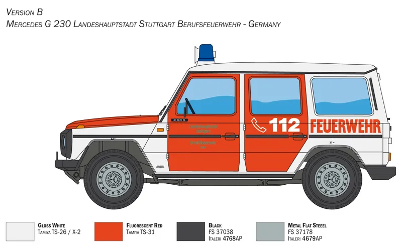 Mercedes G230 Feuewehr (Italeri 1:24)