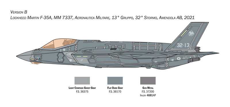F-35A Lightning II (Beast Mode) (Italeri 1:72)
