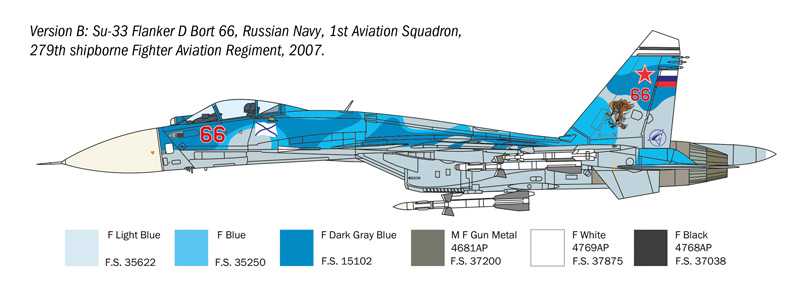 SUKHOI SU-27 D "SEA FLANKER" (1:72)