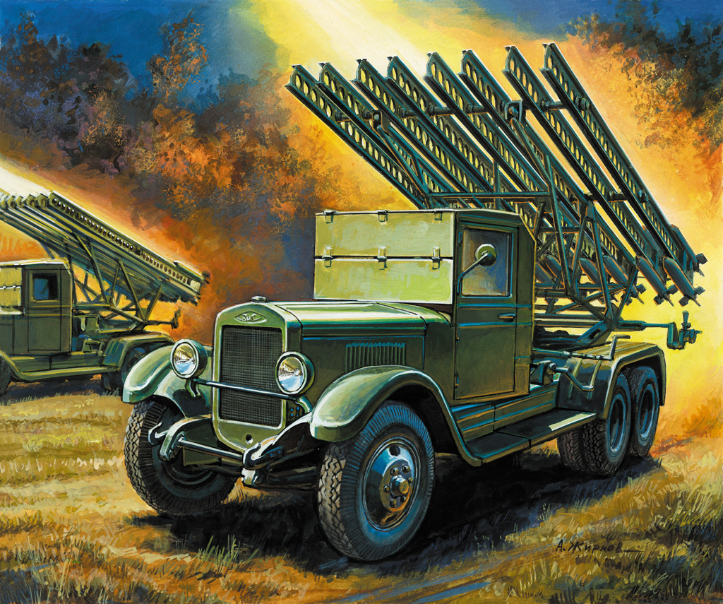 Wargames (WWII) military 6128 - BM-13 Katyusha (Zvezda 1:100) 