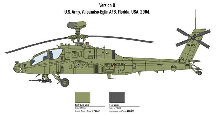 AH-64D LONGBOW APACHE (Italeri 1:48) 