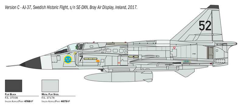 SAAB JA 37-AJ 37 VIGGEN (Italeri 1:48) 