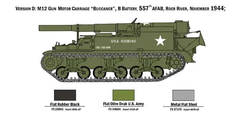 M12 Gun Motor Carriage (Italeri 1:72)