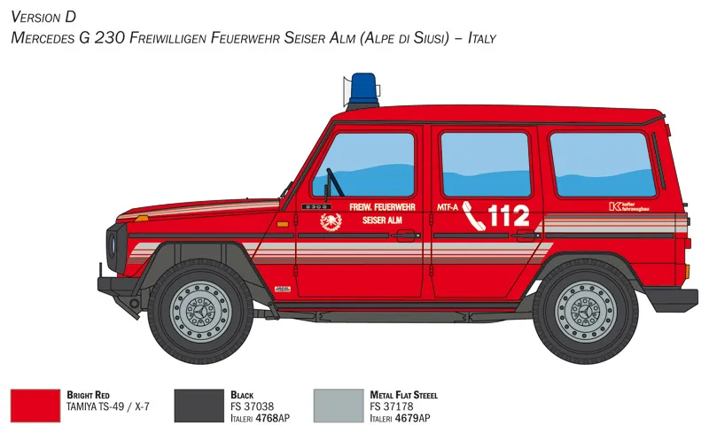 Mercedes G230 Feuewehr (Italeri 1:24)