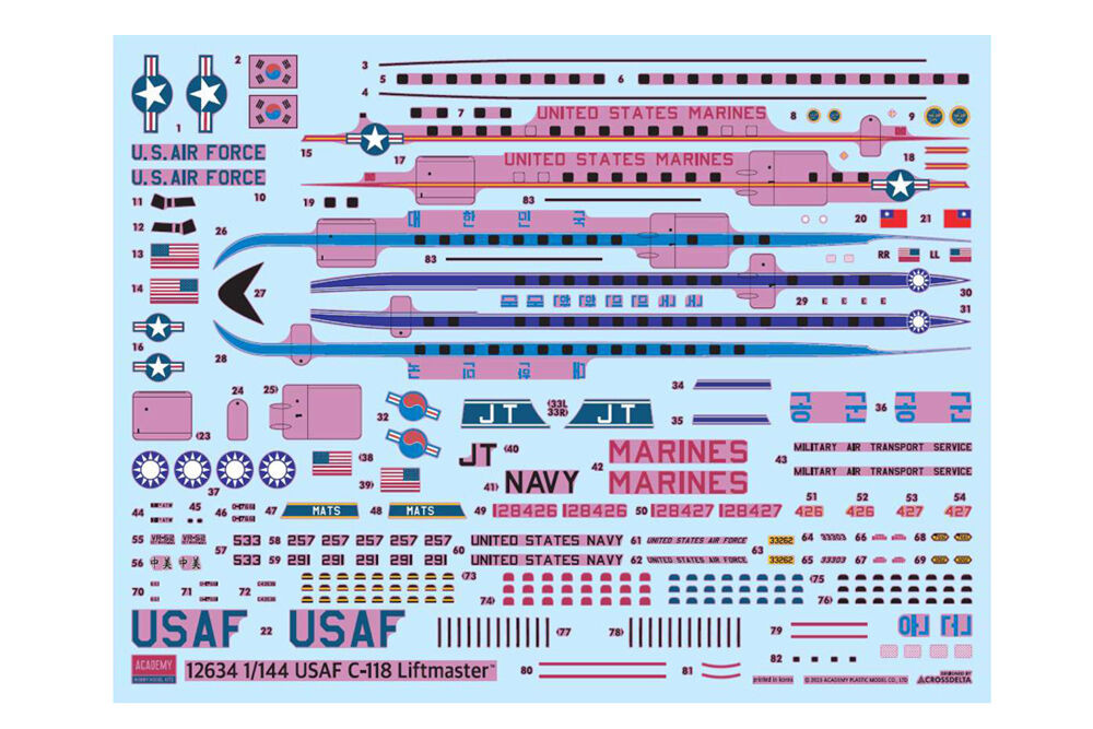 USAF C-118 Liftmaster (Academy 1:144)