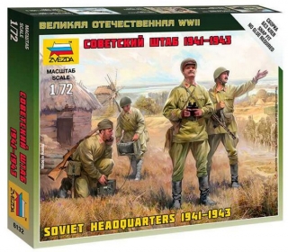 Wargames (WWII) figurky 6132 - Soviet HQ (Zvezda 1:72) 