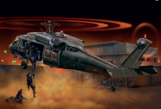 Vrtulník UH-60-MH-60 BLACK HAWK NIGHT RAID (Italeri 1:72) 