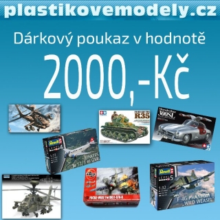 Dárkový poukaz v hodnotě 2000,-Kč