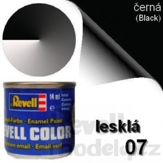 32107 - Barva Revell emailová lesklá černá 07 (black gloss) 
