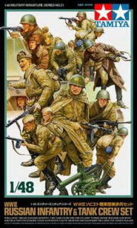 Russian Infantry+Tank Crew  (Tamiya 1:48) 