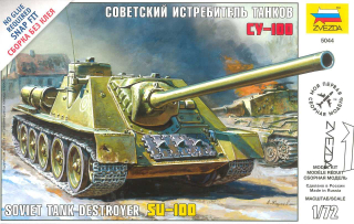 Soviet Tank Destroyer SU-100 (Zvezda 1:72) 