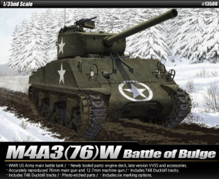 M4 A3 (76)W Battle of Bulge (Academy 1:35) 