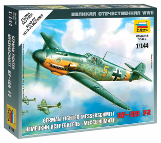 Wargames (WWII) Messerschmitt Bf 109F-2 (Zvezda 1:144) 