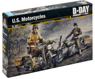 U.S. MOTORCYCLES WW2 (Italeri 1:35) 