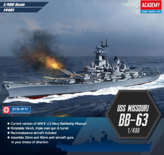 Bitevní loď USS Missouri BB-63 (Academy 1:400) 