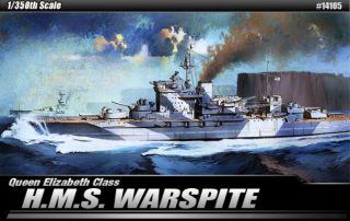 QUEEN ELIZABETH CLASS H.M.S. WARSPITE (Academy 1:350) 