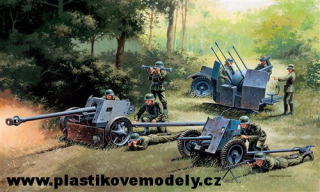 GERMAN GUNS SET: PAK35-PAK40-FLAK38 (Italeri 1:72) 