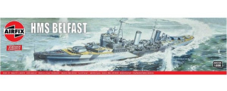 Křižník HMS Belfast (Airfix 1:600) 