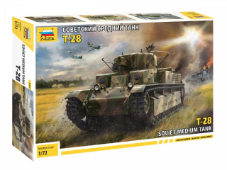 T-28 Soviet Tank (Zvezda 1:72) 